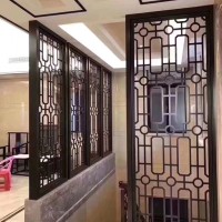 酒店家居異型鏤空屏風(fēng)隔斷玄關(guān)