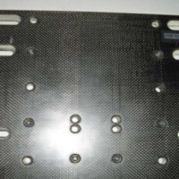 3K亮光碳纖維板來圖定制，30mm厚鋪層工藝碳纖維板