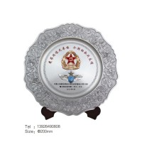 刑警退役紀(jì)念牌定制武警部隊(duì)老兵聚會紀(jì)念品純錫獎牌定做