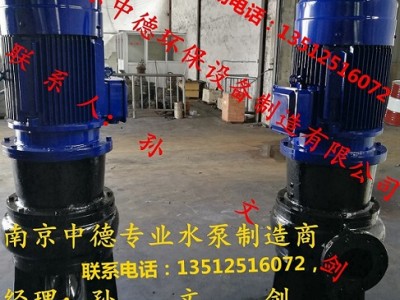 長期專業(yè)供應(yīng)南京中德WL立式排污泵，雜質(zhì)泵，渣漿泵，吸砂泵等